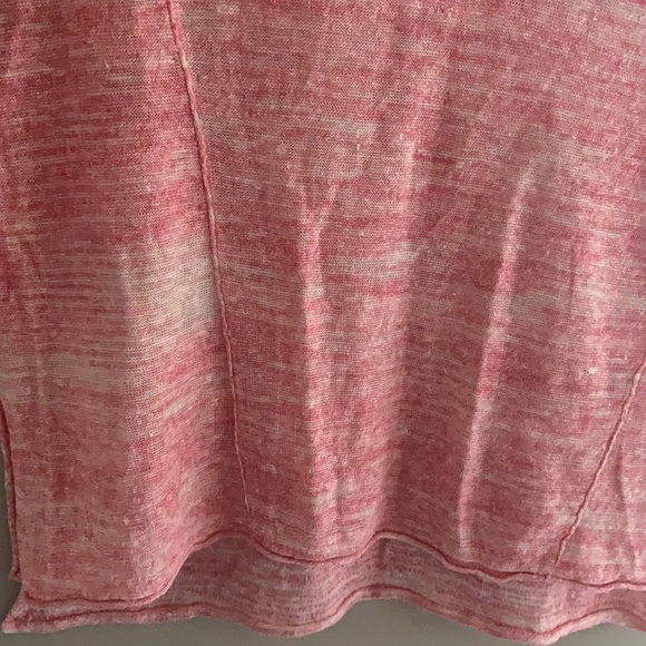 Wilfred Free Pink Linen V-Neck Shirt - Picture 4 of 5